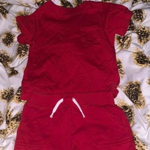 Toddler boy short set